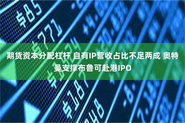 期货资本分配杠杆 自有IP营收占比不足两成 奥特曼支撑布鲁可赴港IPO