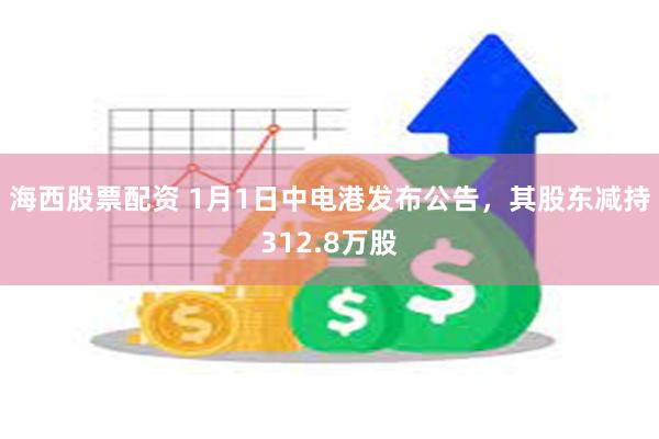 海西股票配资 1月1日中电港发布公告，其股东减持312.8万股