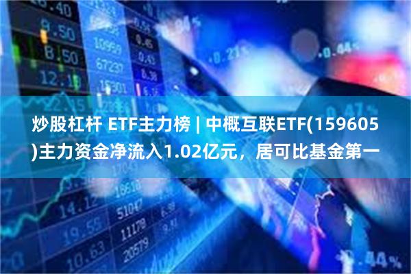 炒股杠杆 ETF主力榜 | 中概互联ETF(159605)主力资金净流入1.02亿元，居可比基金第一