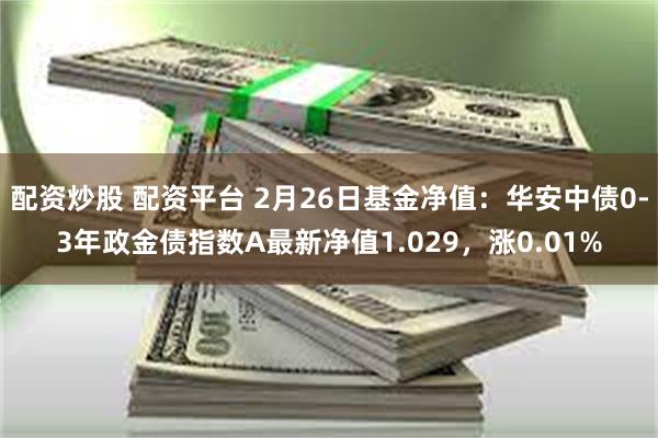 配资炒股 配资平台 2月26日基金净值：华安中债0-3年政金债指数A最新净值1.029，涨0.01%